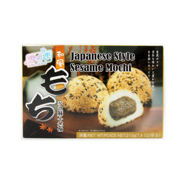 Japanese Style Sesame Mochi - Bánh gạo Mochi vừng 210g YUKI&LOVE