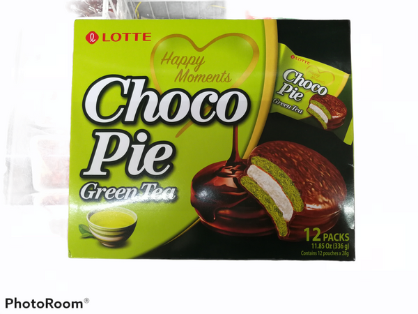 Choco Pie Grüner Tee - Choco Pie vị trà xanh 336g Lotte