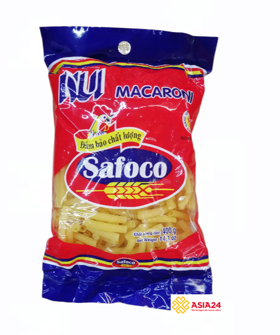 Nui Macaroni - Nui ống 400g Safoco