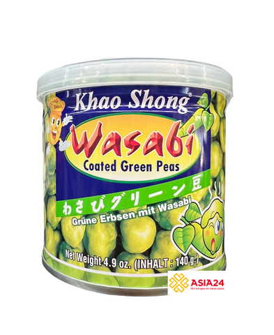 Grüne Erbsen mit Wasabi überzogen - Đậu xanh tẩm mù tạc 140g KHAO SHONG