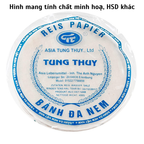 Reispapier Tung Thuy 22cm 400g - Bánh đa nem rán tròn 22cm 400g