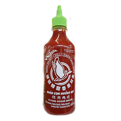 Sriracha Hot Chili Lemon Grass Sauce Thailand 455ml - Tương ớt sả hiệu con ngỗng bay