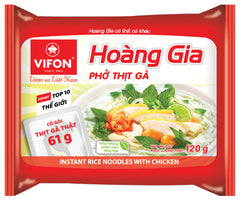 Instant Reisbandnudeln mit Hühnergeschmack Hoang gia 120g- Phở Gà Hoàng Gia 120g