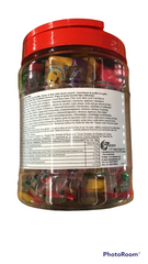 Jelly straws jar cutie animal - Thạch que 800g ABC (hộp nắp đỏ)