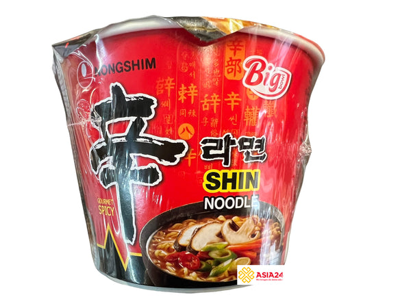 Instant Nudeln Big Bowl sehr scharf Shin Noodle Korea 114g- Mì chữ thập bát to 114g Nong Shim