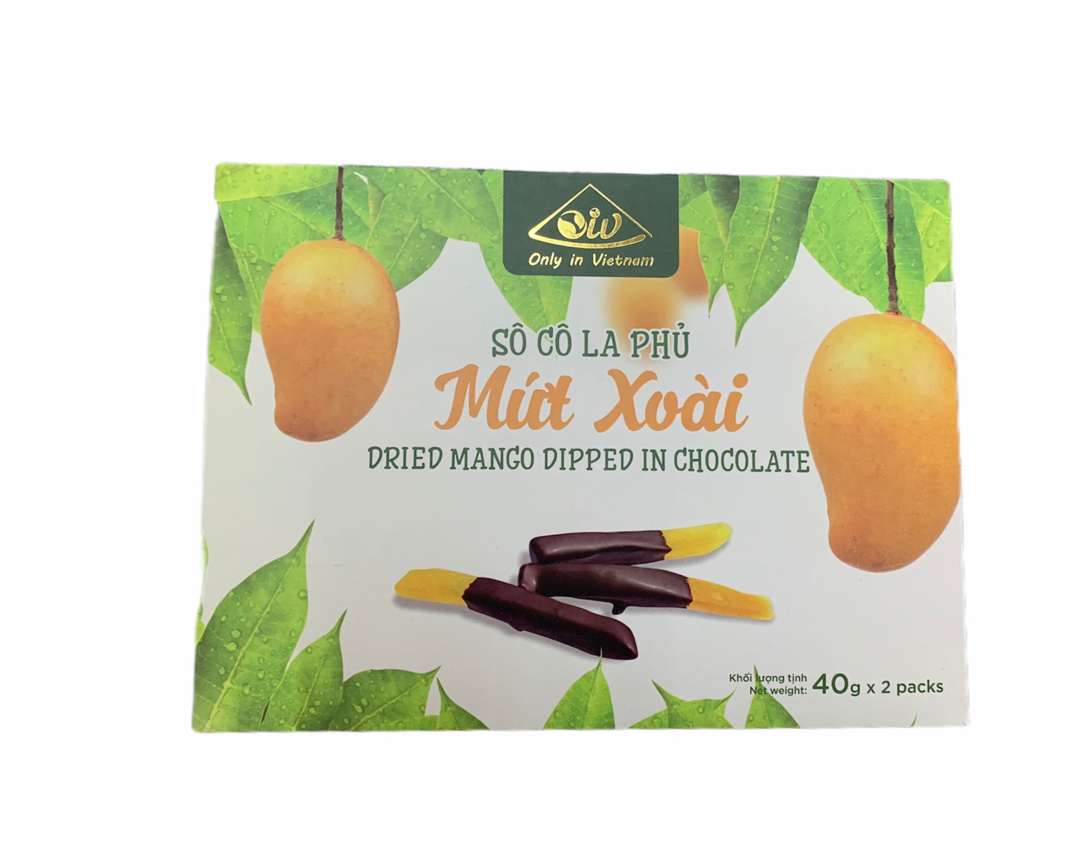 Getrocknete Mango in Schokolade getaucht 40g- So co la phủ mứt xoài 40g