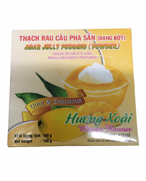 Agar Jelly Puding (Mango Paste) 140g - Thạch rau câu pha sẵn ( dạng bột) vị xoài 140g
