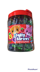 Jelly straws jar cutie animal - Thạch que 800g ABC (hộp nắp đỏ)