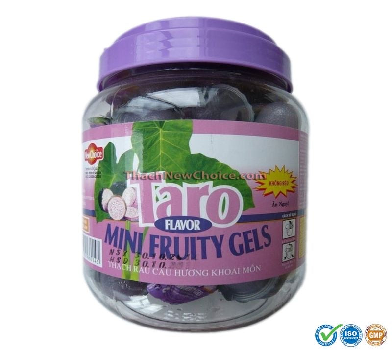 Mini Fruity Gel Jelly Taro 1000g- Thạch rau câu khoai môn mini 1000g