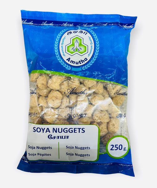 Soya Nuggets large, Soja Nuggets - Đậu nành viên khô to 250g AMUTHA