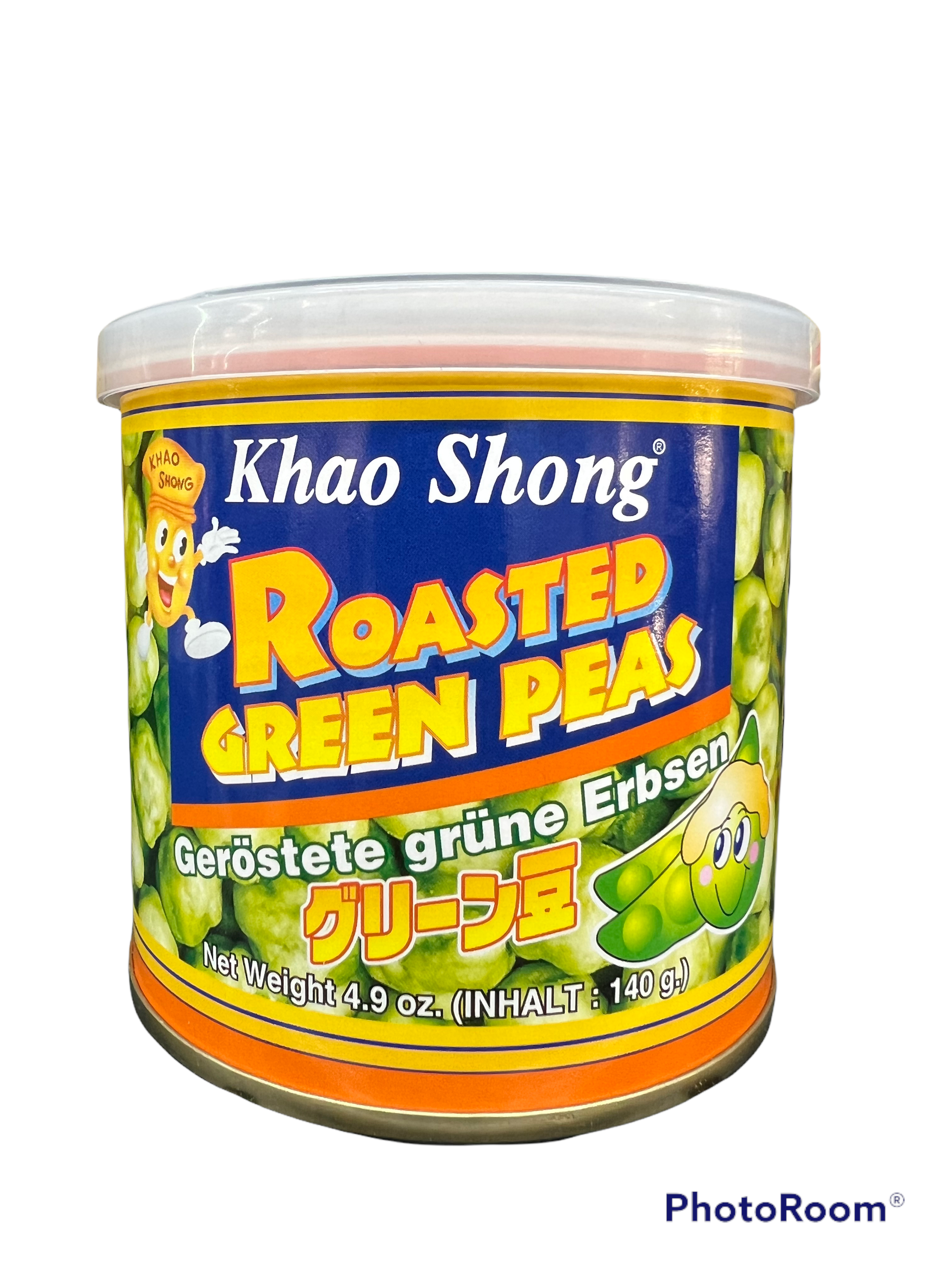 Grüne Erbsen, geröstet - Đậu tròn xanh rang 140g Khao Shong