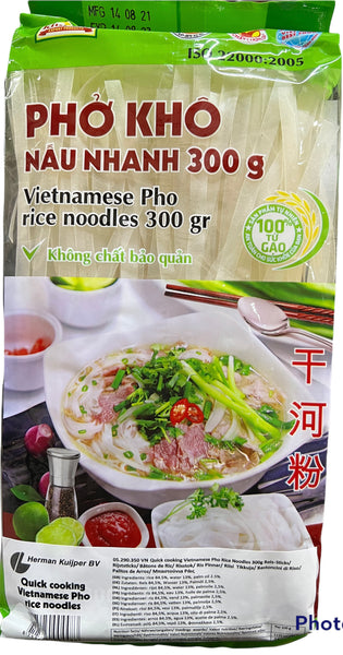 Vietnamesische Reisbandnudeln - Phở khô nấu nhanh 300g Kim Bôi