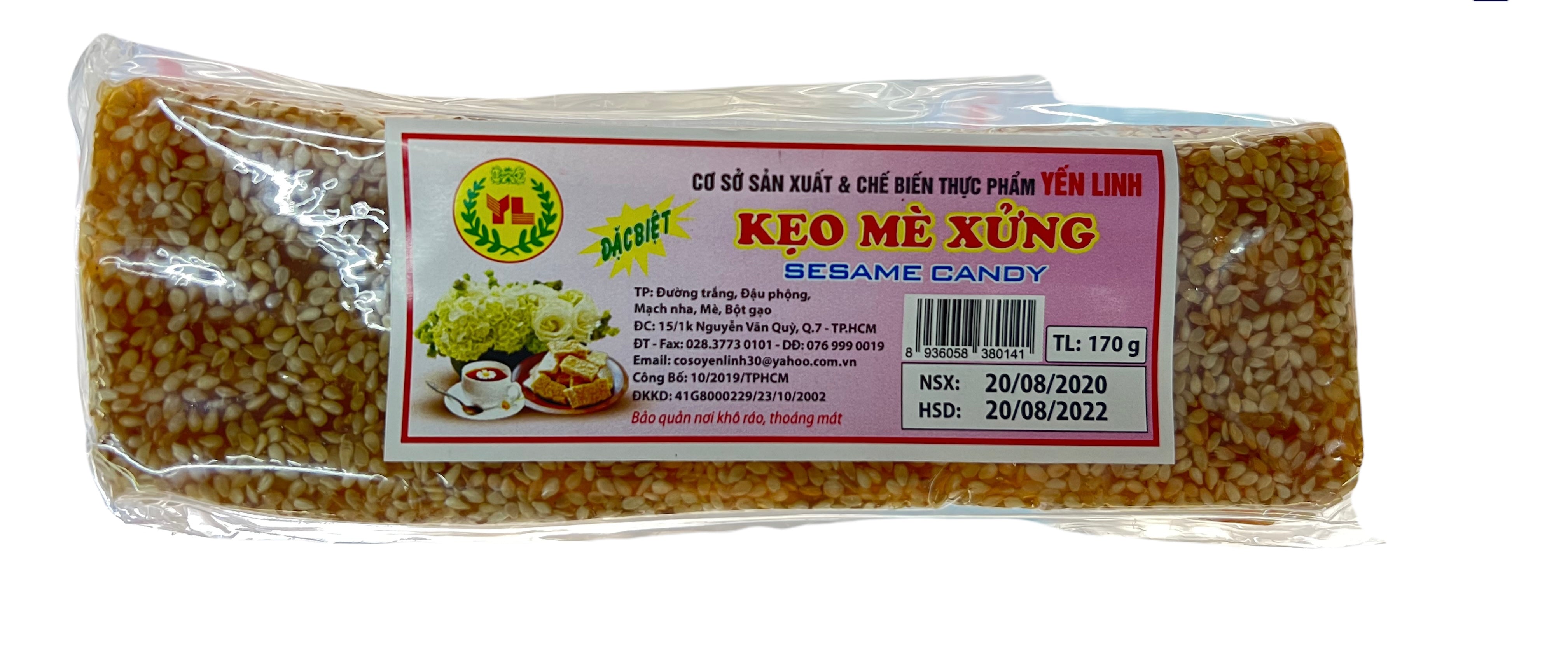 Erdnüsse Sesam Schnitte - Kẹo mè xửng 170g Yến Linh