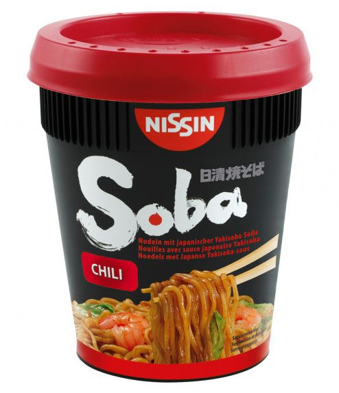 Instantnudeln Soba Noodles Chili - Mì cốc Soba ăn liền 92g Nissin