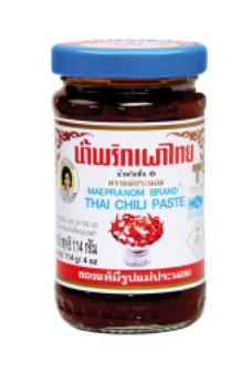Thai Chili Paste - Chilipaste in Öl - Sốt gia vị ớt Thái 114g Maepranom